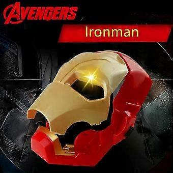Figuras de ação do Homem-Aranha e do Homem de Ferro para o Halloween, com espada e escudo de LED.