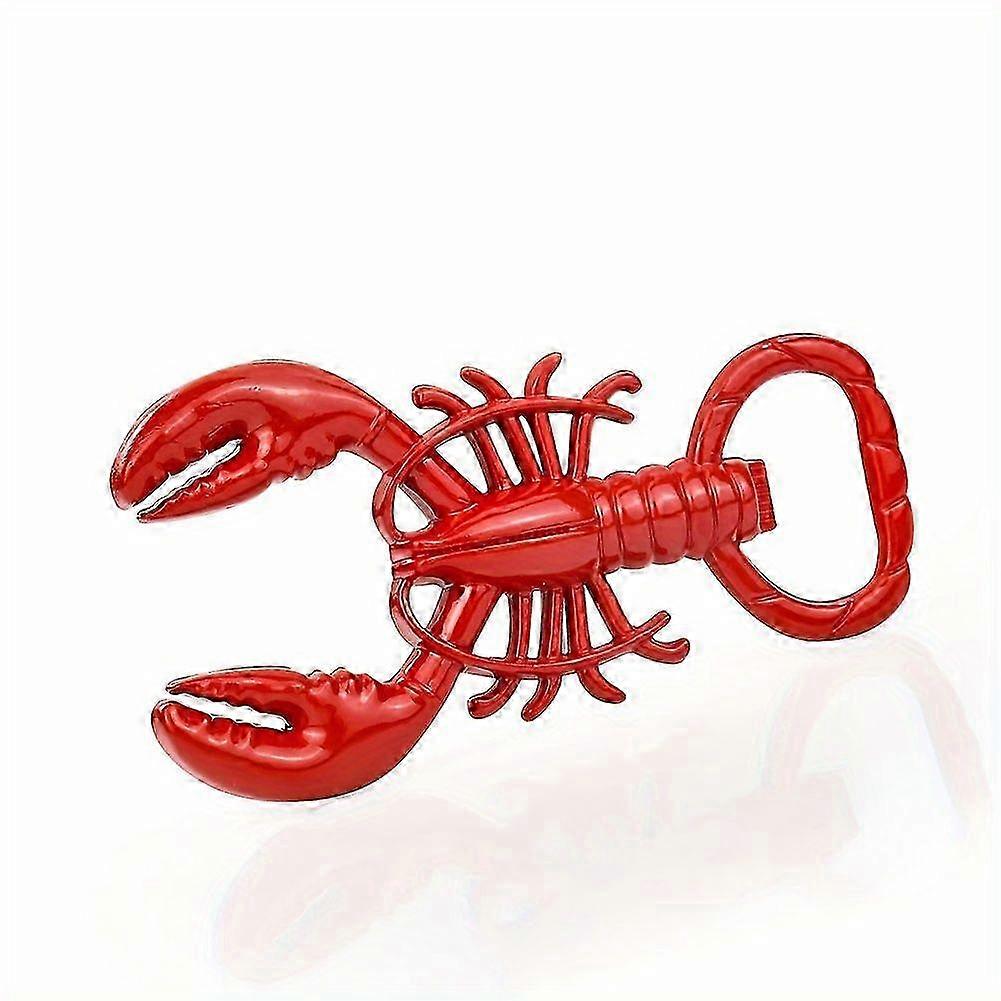 Red Crayfish Bottle Opener, Key Ring Tool, Portable Durable Kitchen Bar Accessory