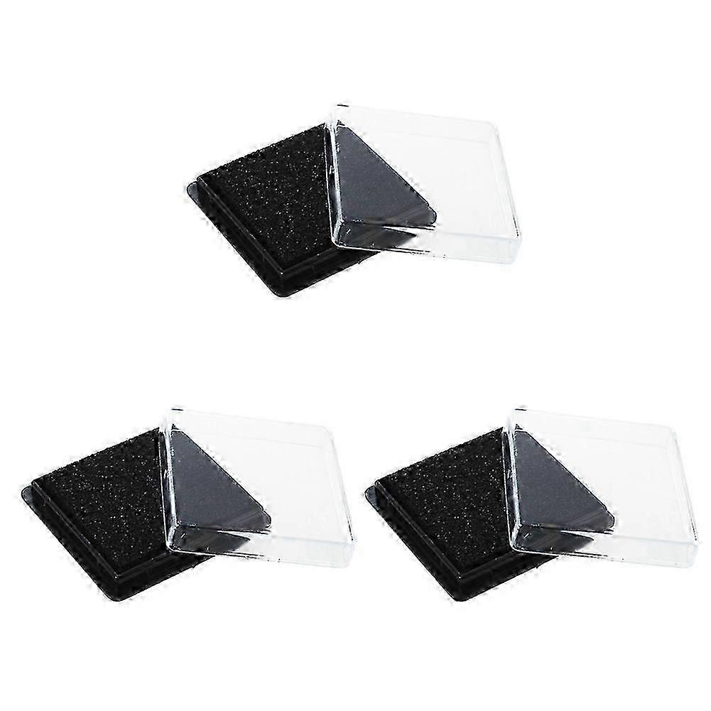 3X Stamp Pad Ink Pad Wedding Letter Document Black