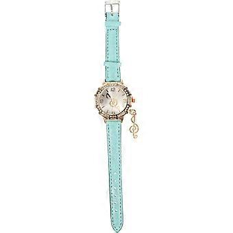 Dameshorloge met diamanten, metalen dameshorloge, ideaal als cadeau.