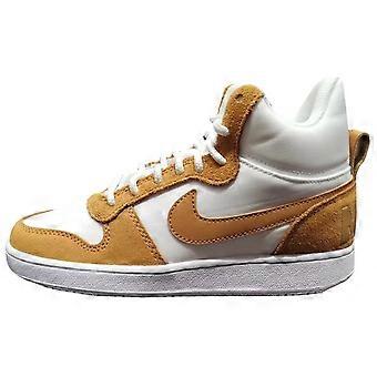 Nike Court Borough Skridsikre Slidstærke Lave Skateboardsko Dame Hvid Gul HV1802-121