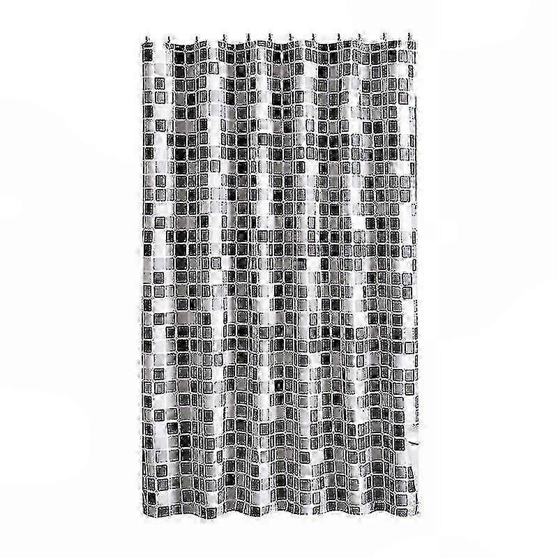 Durable Mosaic Pattern Shower Curtain