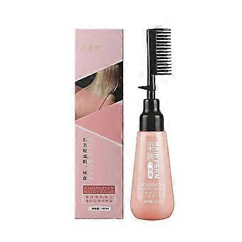 Hair Straightening Cream 180ml with Built-In Comb, No-Iron Keratin Treatment and Relaxer for All Hair Types