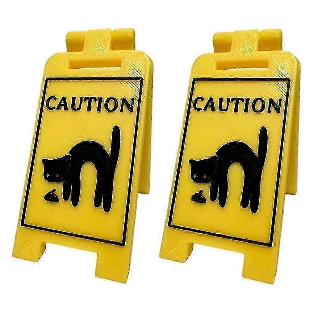 Funny Cat Vomit Warning Sign Waterproof