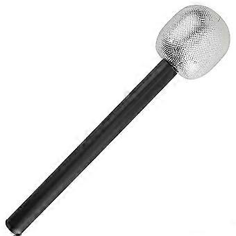 Kids Toy Microphone with Sparkle Glitter Finish, Plastic Fake Mic Prop for Kids Party and Stage Play