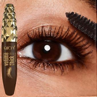 Fiber Mascara Waterproof,Thickening/Volumizing,Curling and Lengthening Brown Eyelash Extension Makeup Tool,Gift for Women'S Cosmetics and Festivals