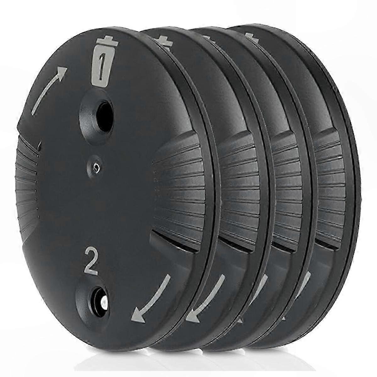 Black Plastic Wax Guards 4-Pack