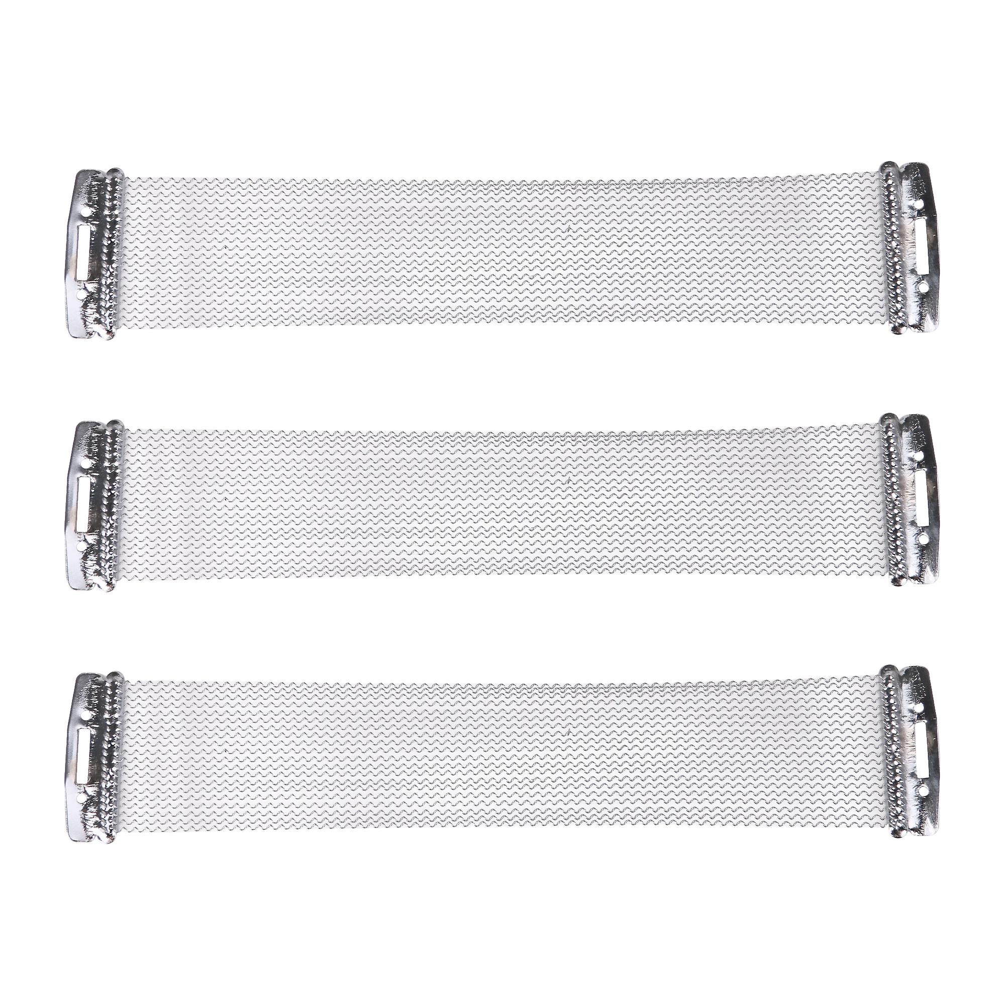 3Pcs Steel Snare Wire String 10.98x2.17inch 20 Strands Drum Parts Silver