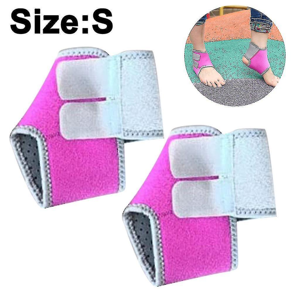 2pcs Kids Child Adjustable Non Slip Ankle Compression Brace Sports