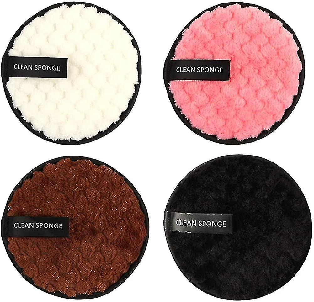 Eco-friendly Microfiber Reusable Makeup Remover Pads Set Of 4