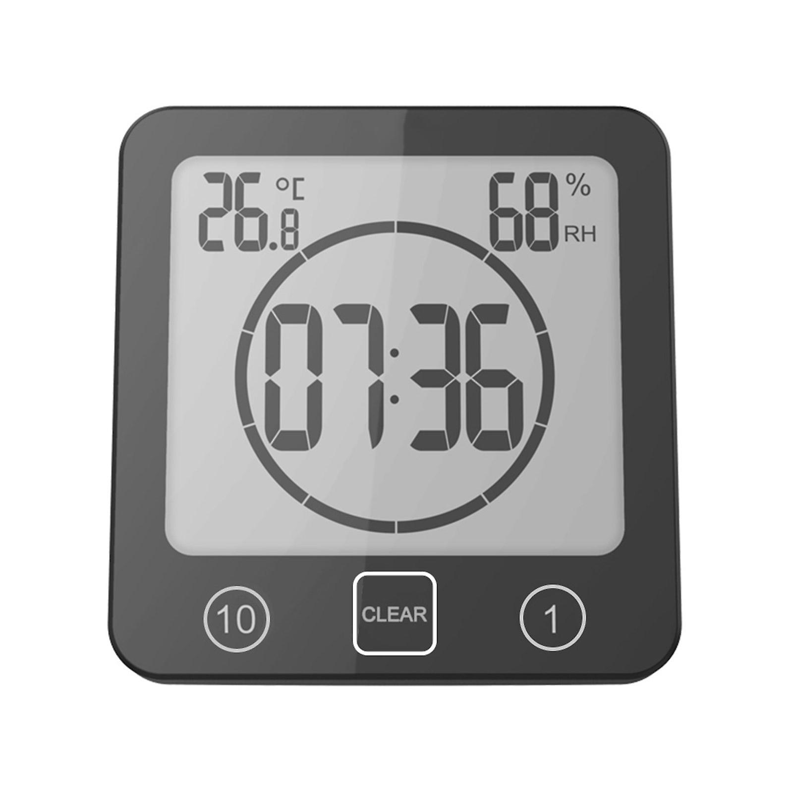 Countdown Waterproof Bathroom Clock Kitchen Clock Timer for Water Splashes