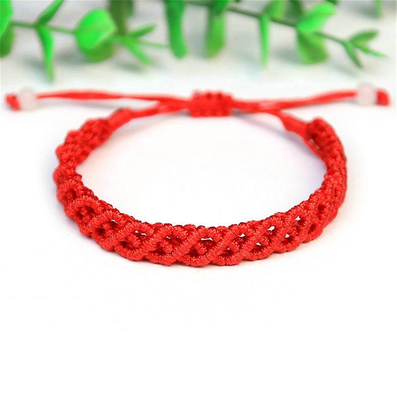 Handmade Braided Lucky Red Thread Bracelet Adjustable Colorful Rope Braclet