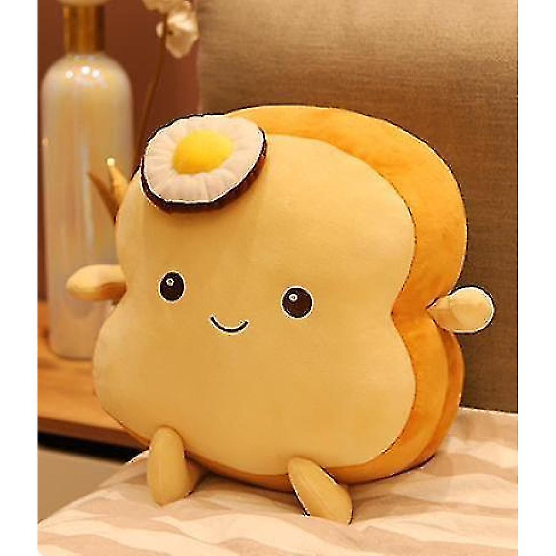 45cm Kawaii Toast Simulation Sliced Bread Cushion Soft Plush Pillow | Plush Pillows