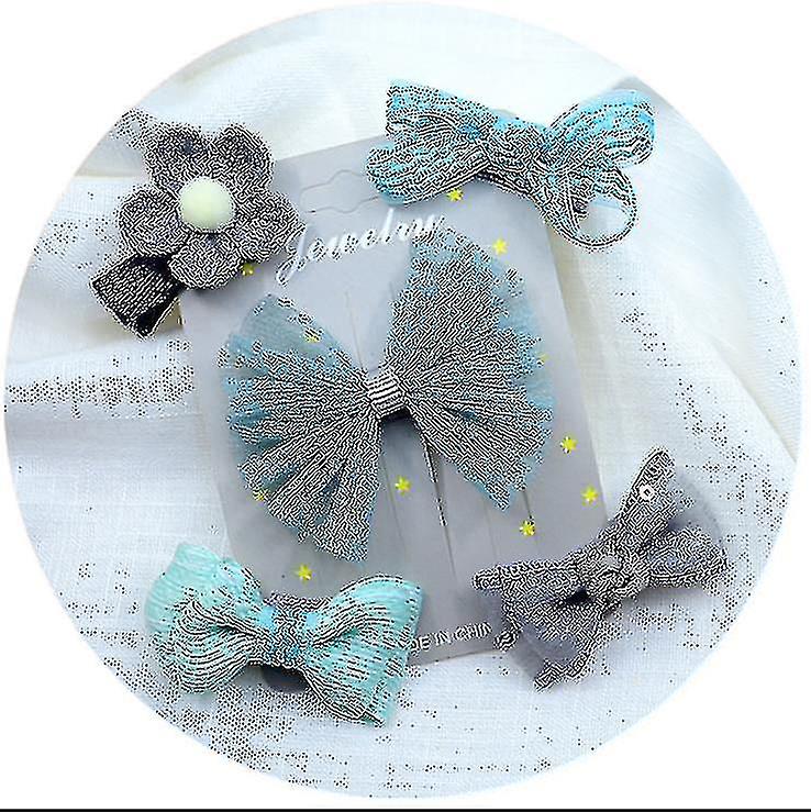 5kpl/setti Lasten hiusklipsit Hiusasusteet Tyttö Kruunu Tiara Hiusneula Hiustenleikkeet Joululahjat Äskettäin