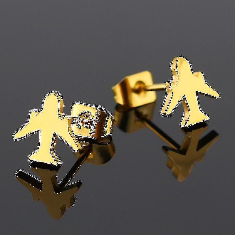 rustfritt stål fly øredobber rustfritt stål stud mini fly øredobber