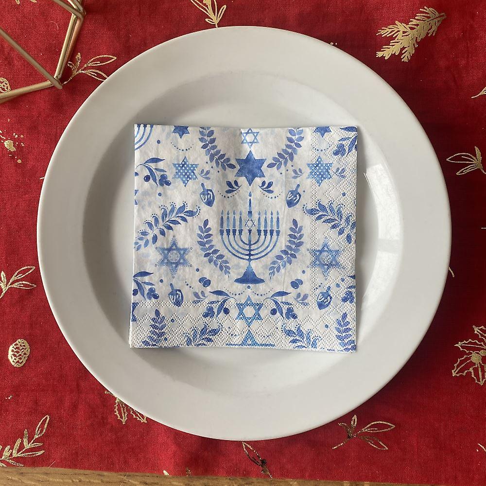 Hanukkah Napkins COCKTAIL SIZE x 20