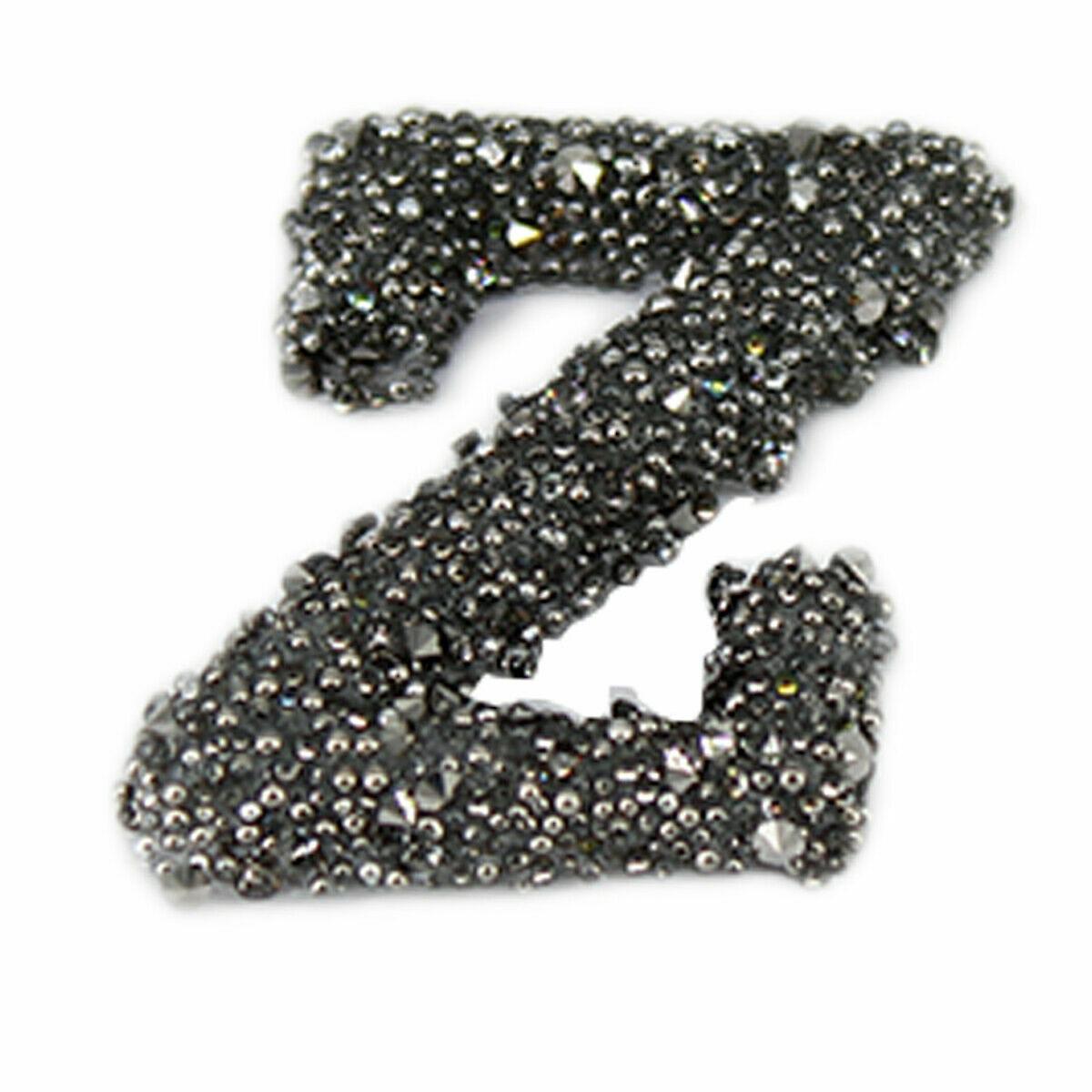 Z Sparkle Alphabet Embroidery Patches