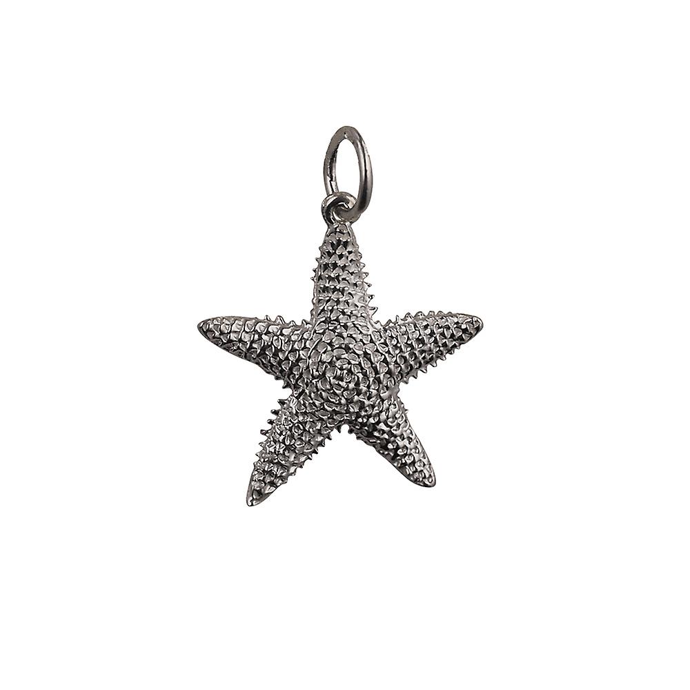 Silver 19x19mm Star Fish Pendant or Charm