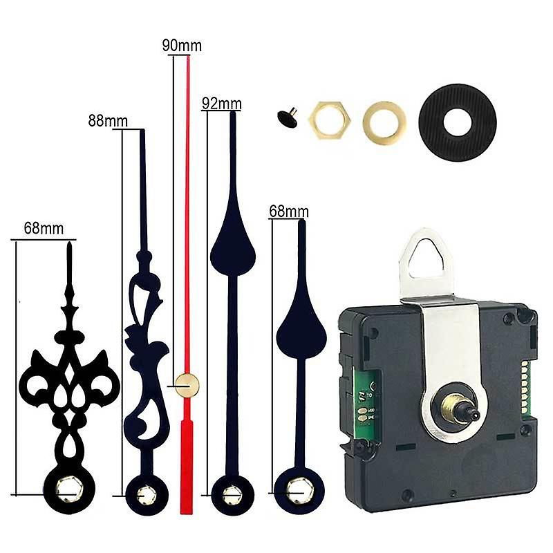 Malloy Funkuhrwerk Kit - Leises DCF Signal Uhrwerk Mit Zubehör