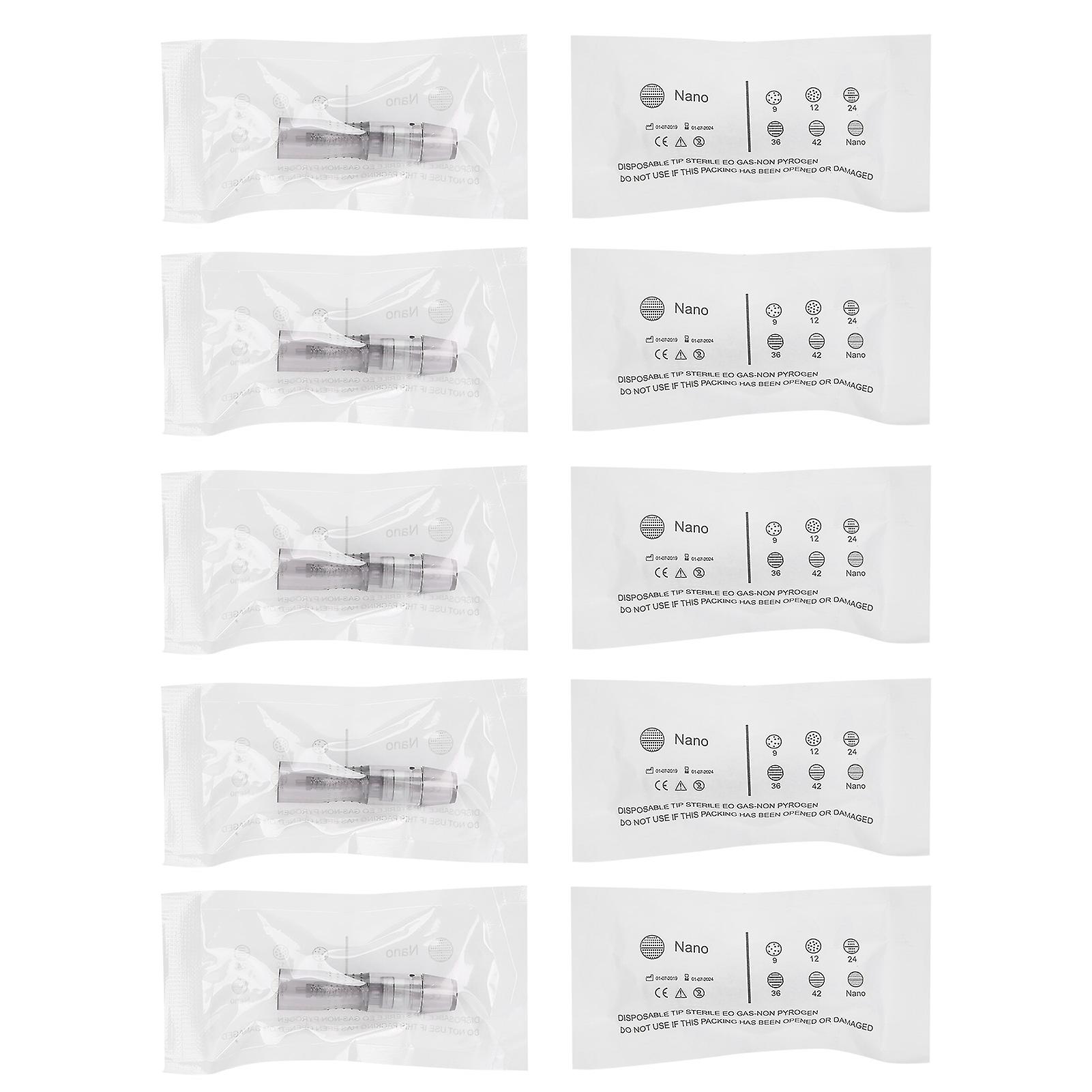 Lot de 10 micro-aiguilles rondes pour microblading, accessoire pour rajeunissement de la peau