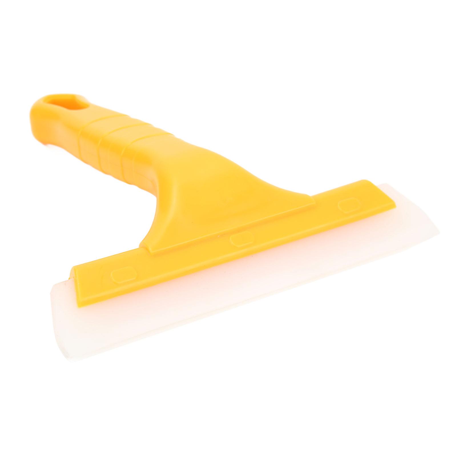 Yellow Scratch-Free Silicone Multipurpose Squeegee for Car Windows, Kitchen & Bathroom