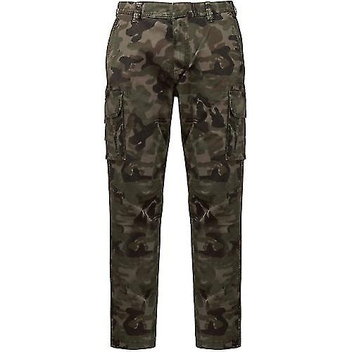 Kariban Mens Twill Camo Cargo Trousers
