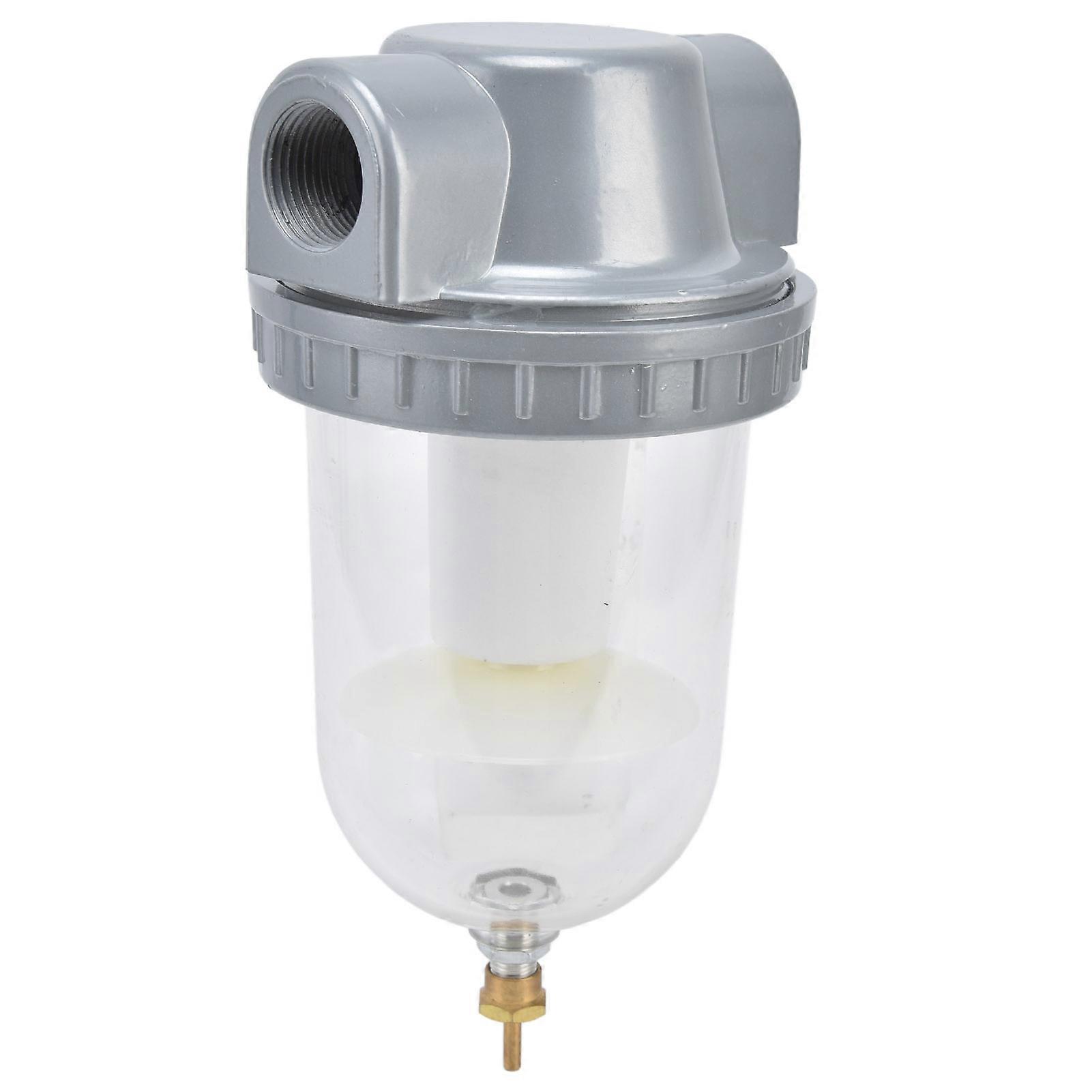 Air Compressor Filter Oil Water Separator with Transparent Cup High Filtering Accuracy 0.63MPaQSL‑25 G1