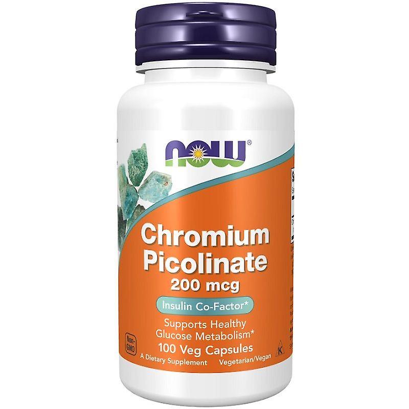NOW Foods 吡啶甲酸铬 200mcg 胶囊 100粒