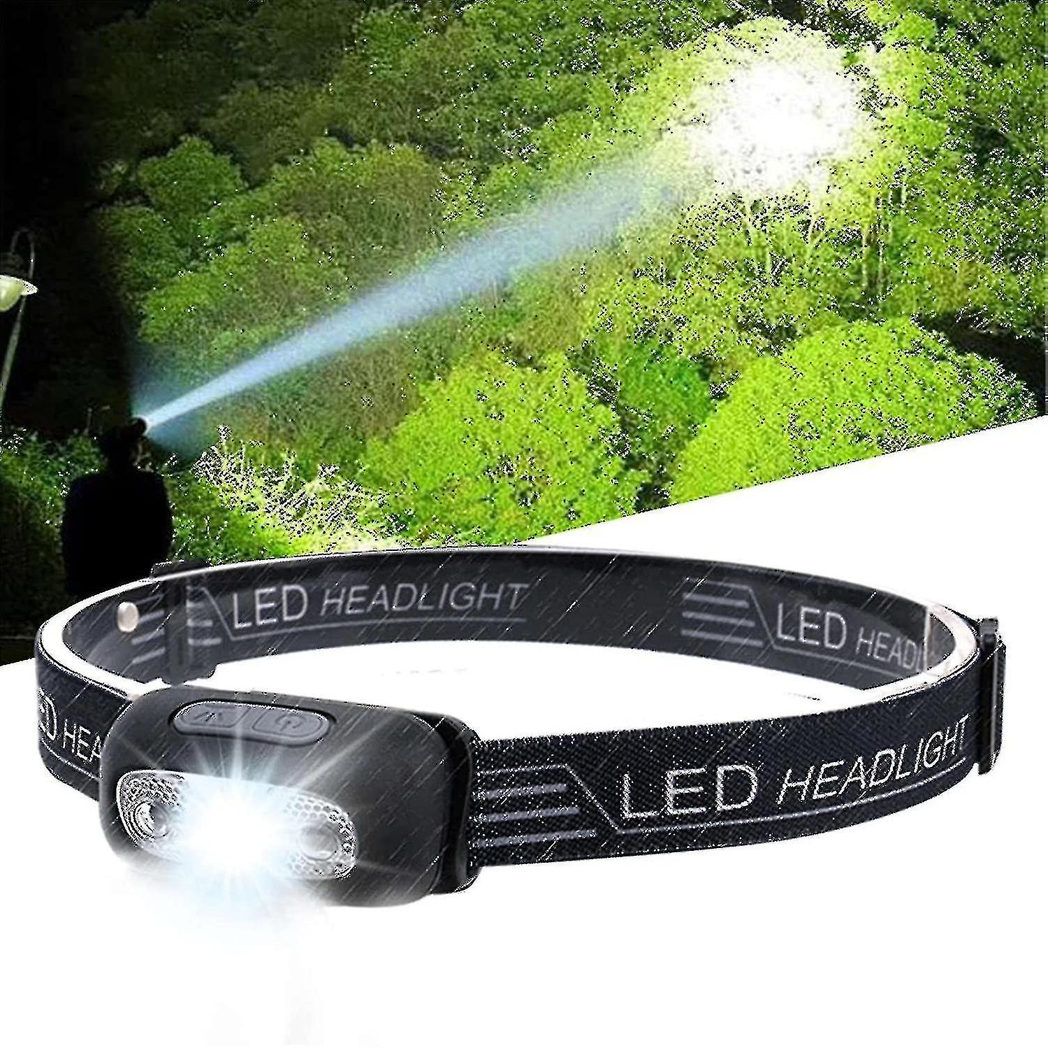 Super Bright Headlamp Light Sensor Mini Led Flashlight Waterproof ...