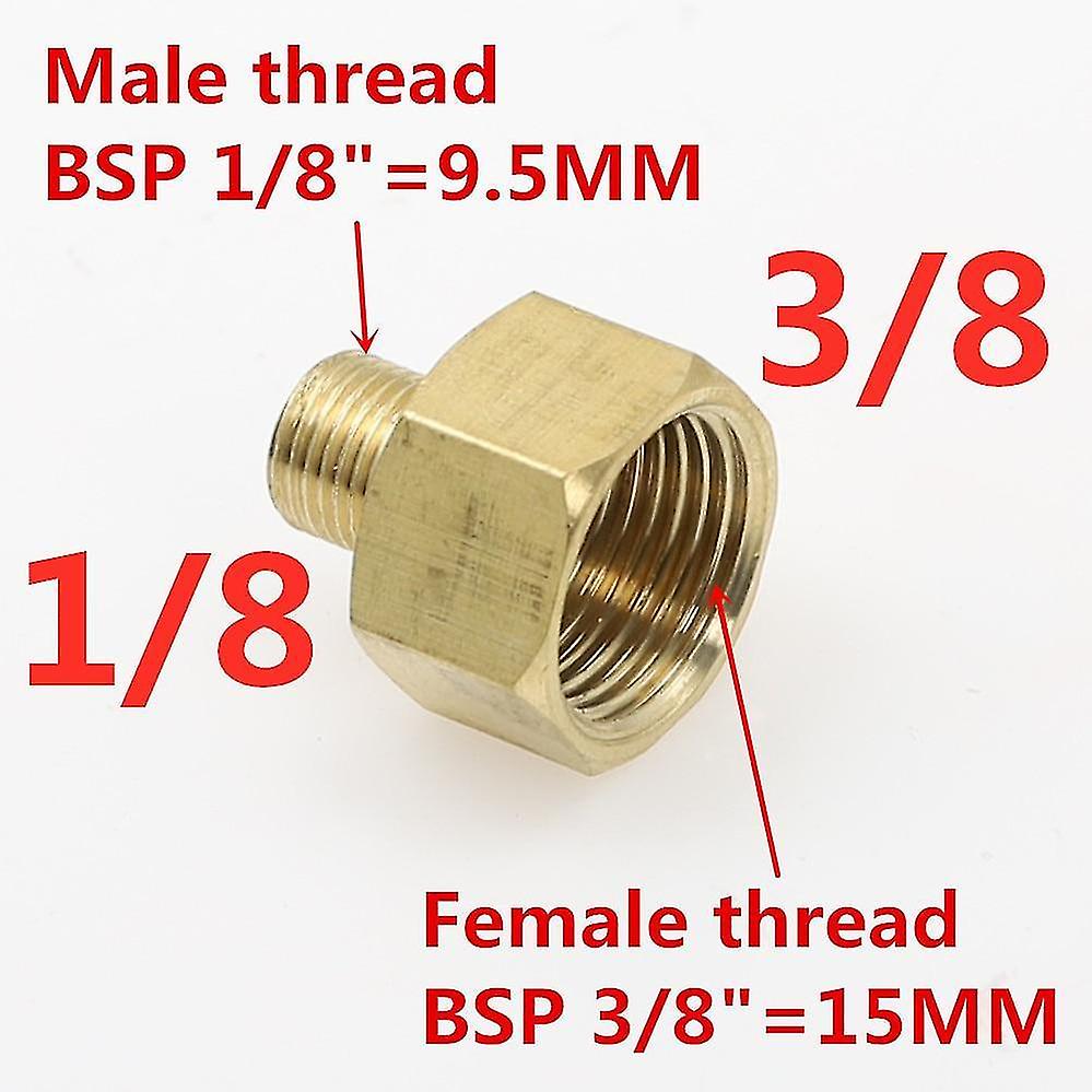 01 M x 03 F Male To Female Threaded Brass Coupler Adapter Pipe