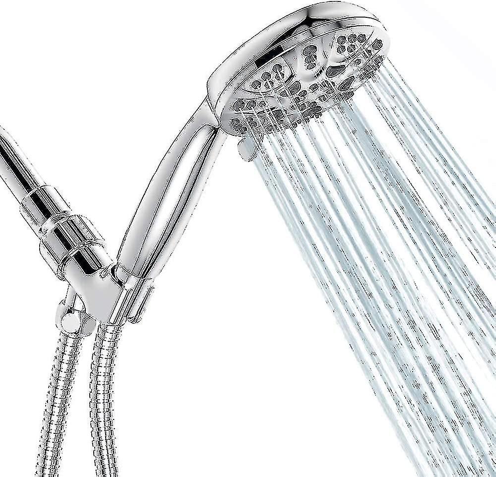 6 Functions High Pressure Handheld Shower Head High Flow Hand Held Showerhead
