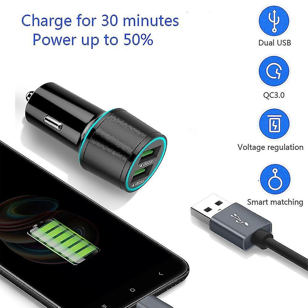 Fast Usb-c Car Charger, Compatible For Samsung Galaxy S10+/s10e