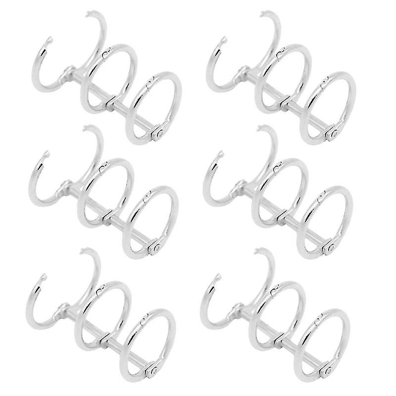 6pcs Loose Leaf Binder Rings