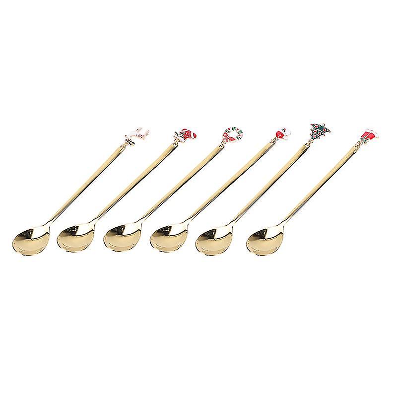 6pcs Xmas Pendant Spoons