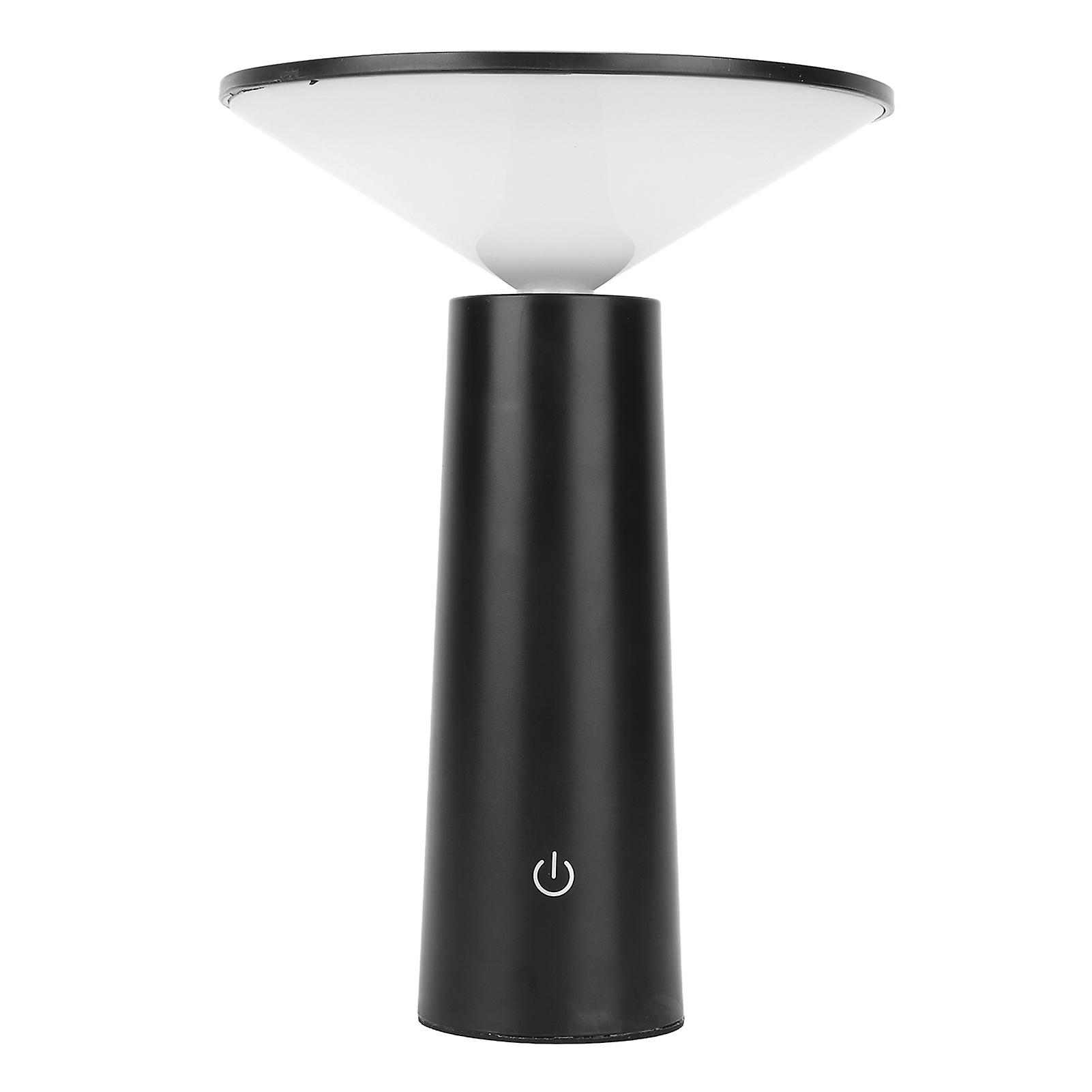 LED Table Lamp Rechargeable Touch Control Desk Light Adjustable Eye Protection Lamp with Battery Black 