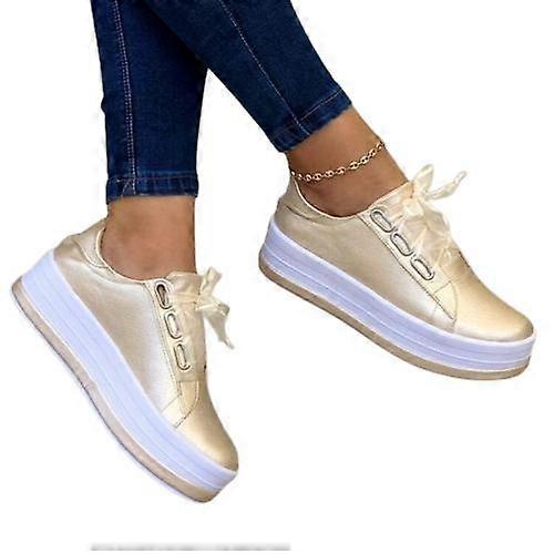 Women's Round Toe Platform Casual Shoes
