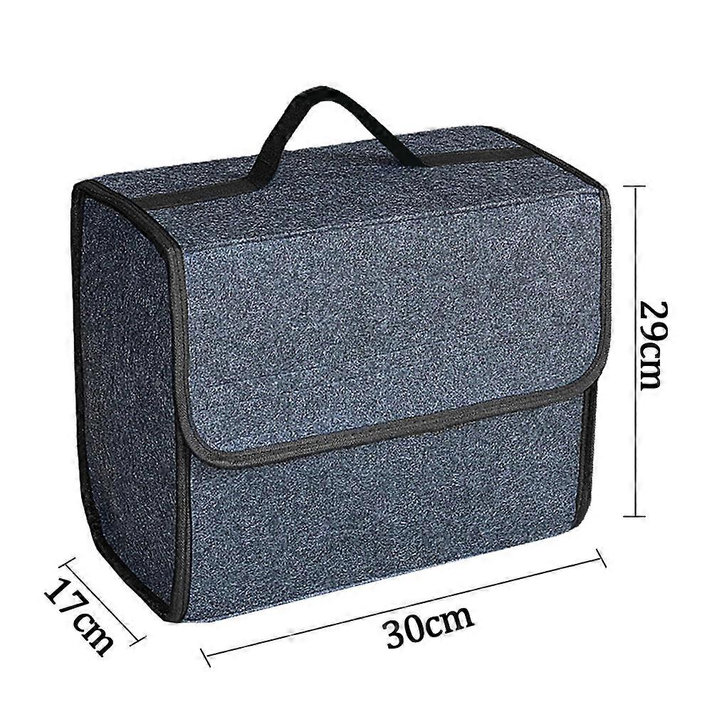 Auto Storage Bag Trunk Organizer Box Felt Cloth Storage Box Auto Cargo Container Multi-Pocket Tidying Bags Car Accessories