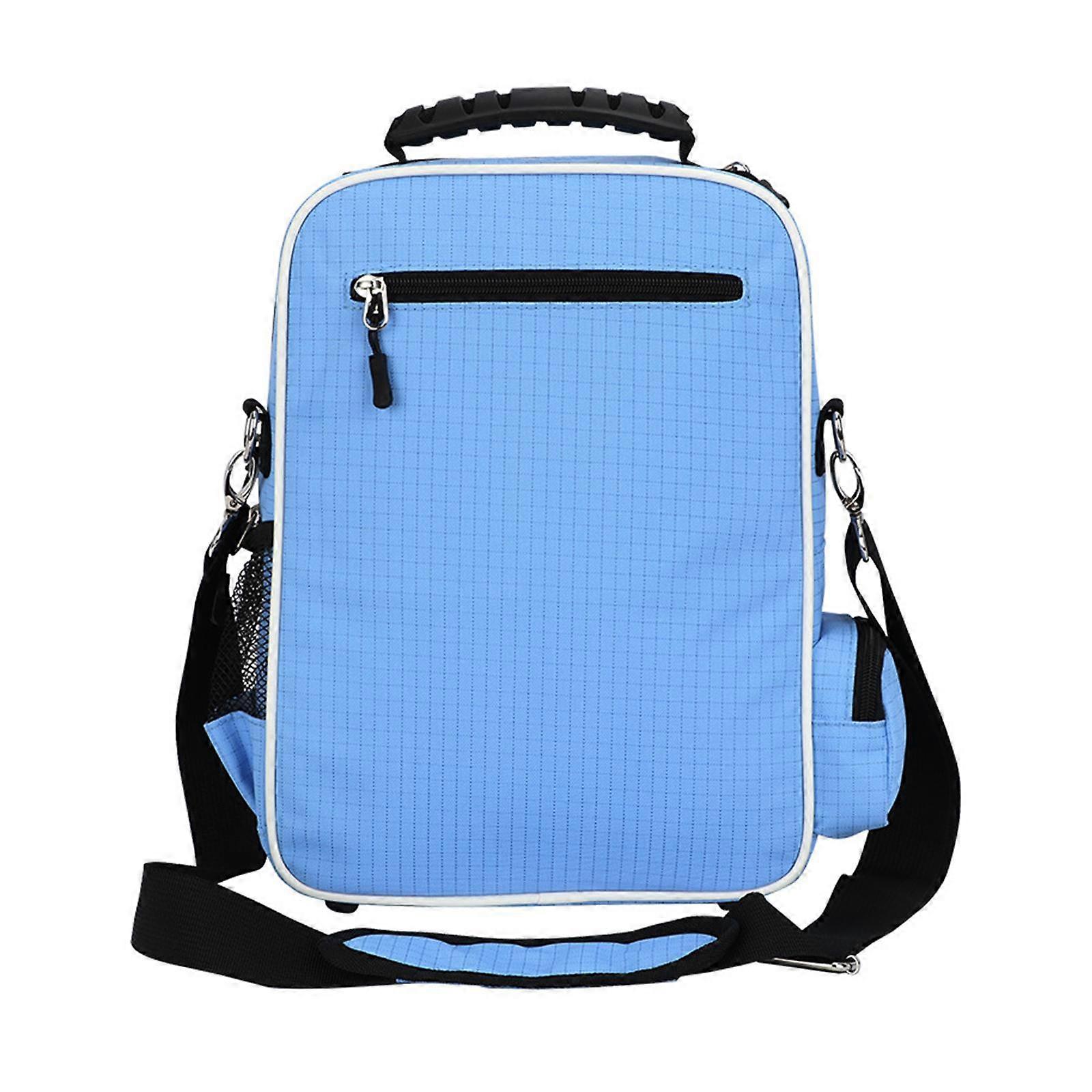 Table Tennis Racket Handbag Pouch Ping Pong Paddle Bag for Athlete Gym Blue