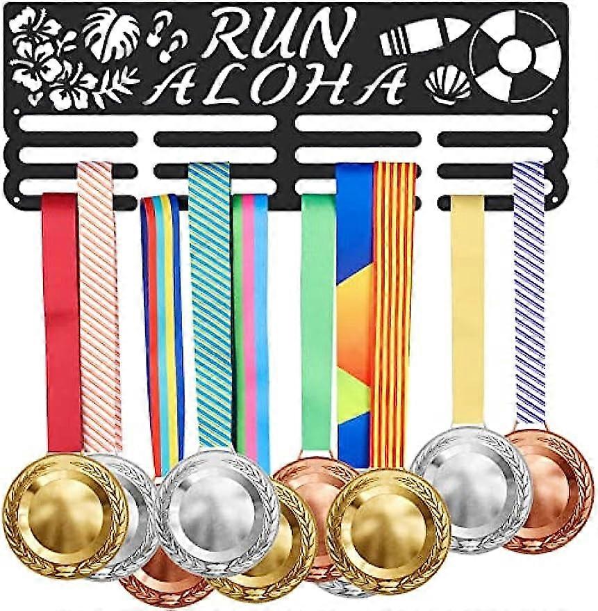 1set Hanger Display Hawaii Aloha Medal Display Holder with 12 Lines Sturdy Steel Award Display Holders