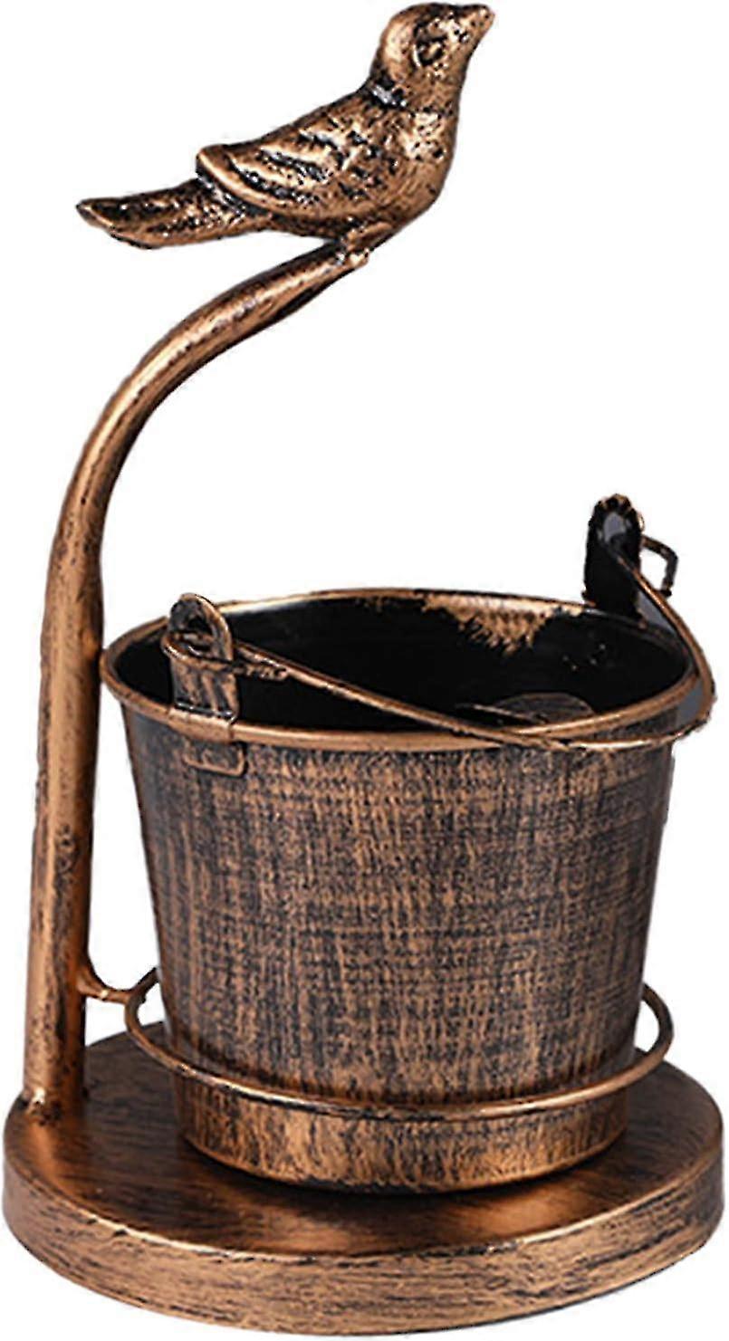 מאפרה סיגרים, מאפרת סיגרים מברזל מחושל דלי מאפרה רטרו צורה ייחודית לבר ביתי קישוט חיצוני צבי