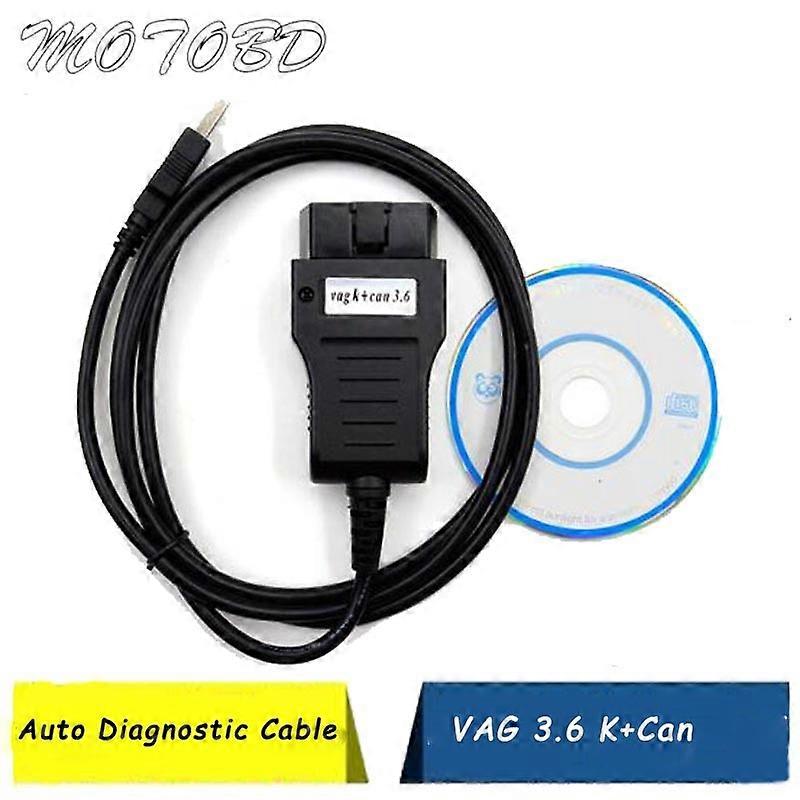 VAG K+CAN COMMANDER 3.6 OBDII OBD2 USB Diagnostic Cabel K CAN Code Readers VAG 3.6 Diagnostic Scan Tools Odometer Correction ST1M378