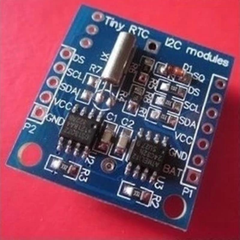 Small I2C 24C32 DS1307 RTC Memory Module Battery Free Clock