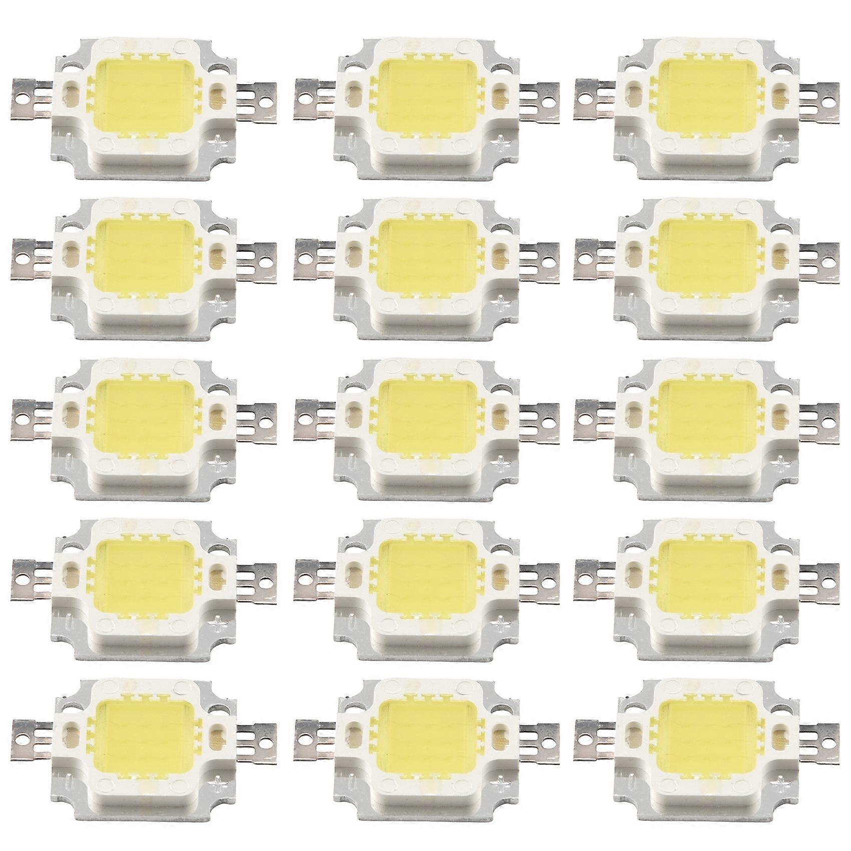 20 db 10 W-os LED tiszta fehér, nagy teljesítményű, 1100 LM-es SMD chipes LED izzó DC 9-12V