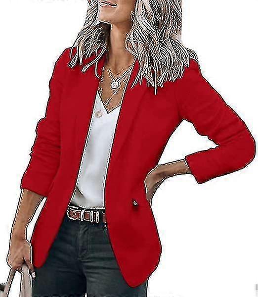 Femmes Casual Blazers Manches Ouvertes Vestes Blazer
