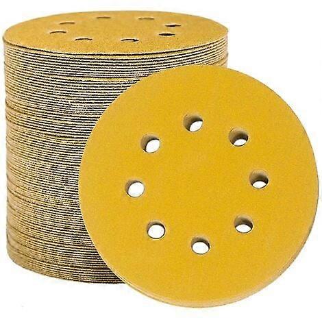 HANNN | 100 disques de pon?age de 125 mm, 8 trous, 150