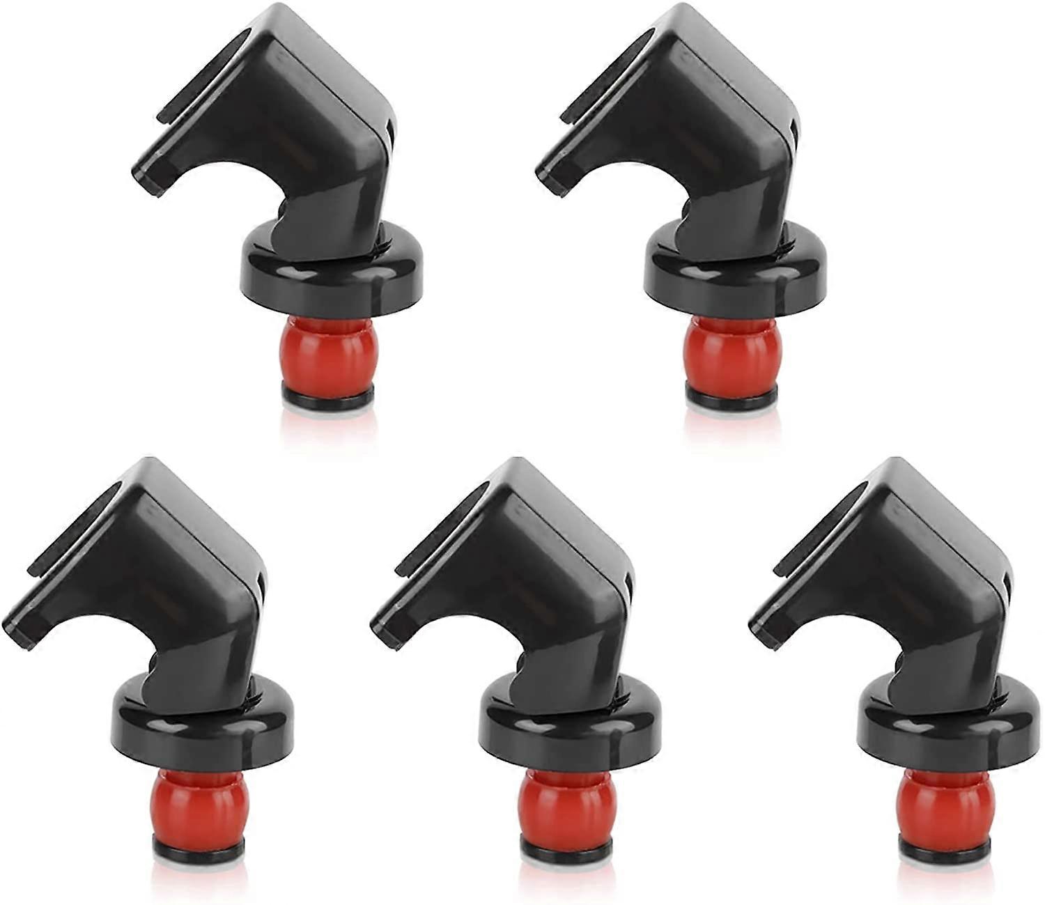 5Pcs Reusable Plastic Wine Bottle Stopper with Silicone Sealing Ring