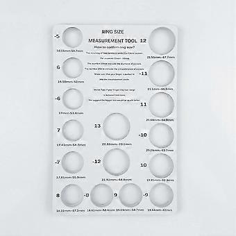 Jauge De Mesure De Tour De Doigt - Kit Avec Outils A à Z - Noir Et Or - Neuf