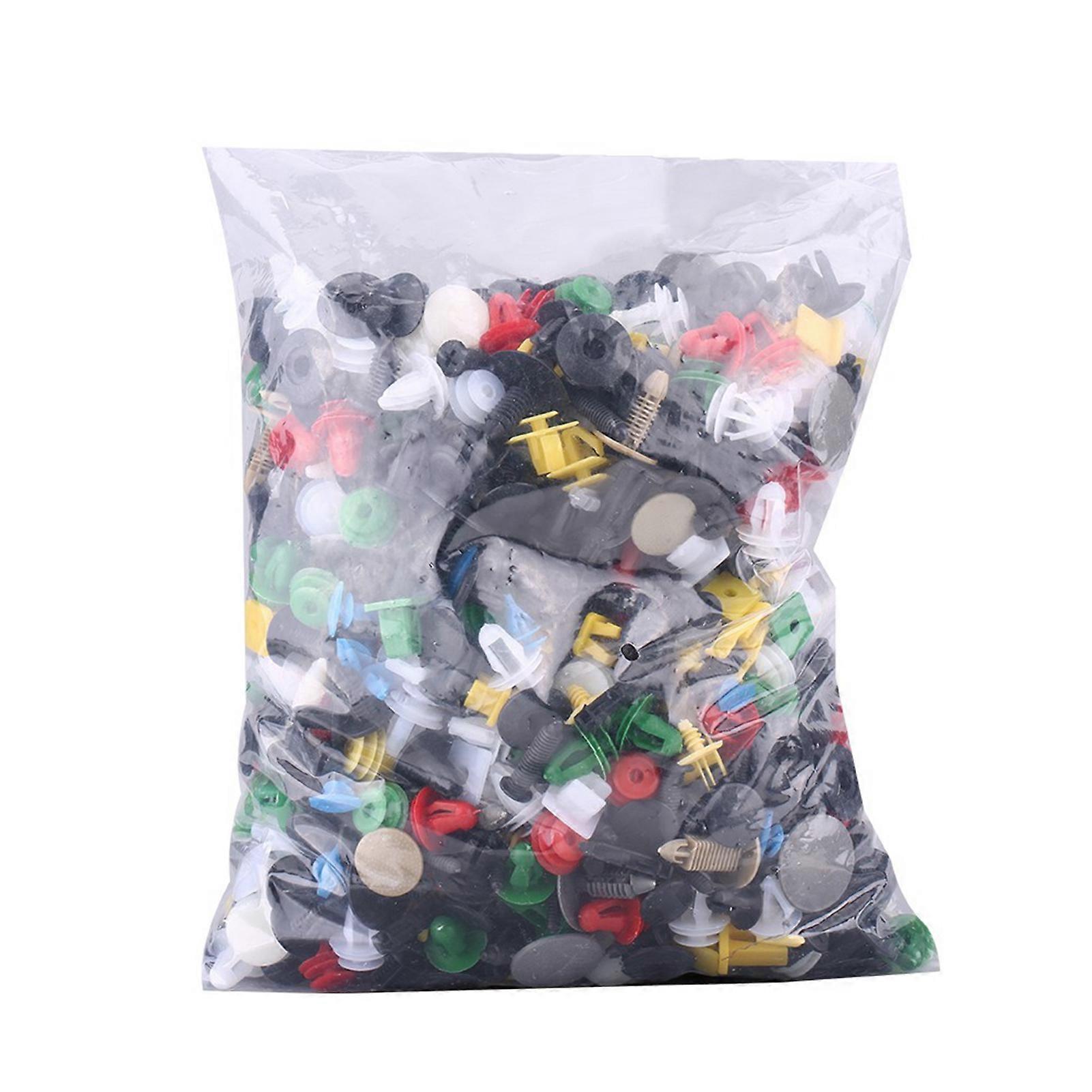 1000pcs Assorted Plastic Car Door Trim Clip Bumper Fastener Retainer Rivet Push Pin Kit