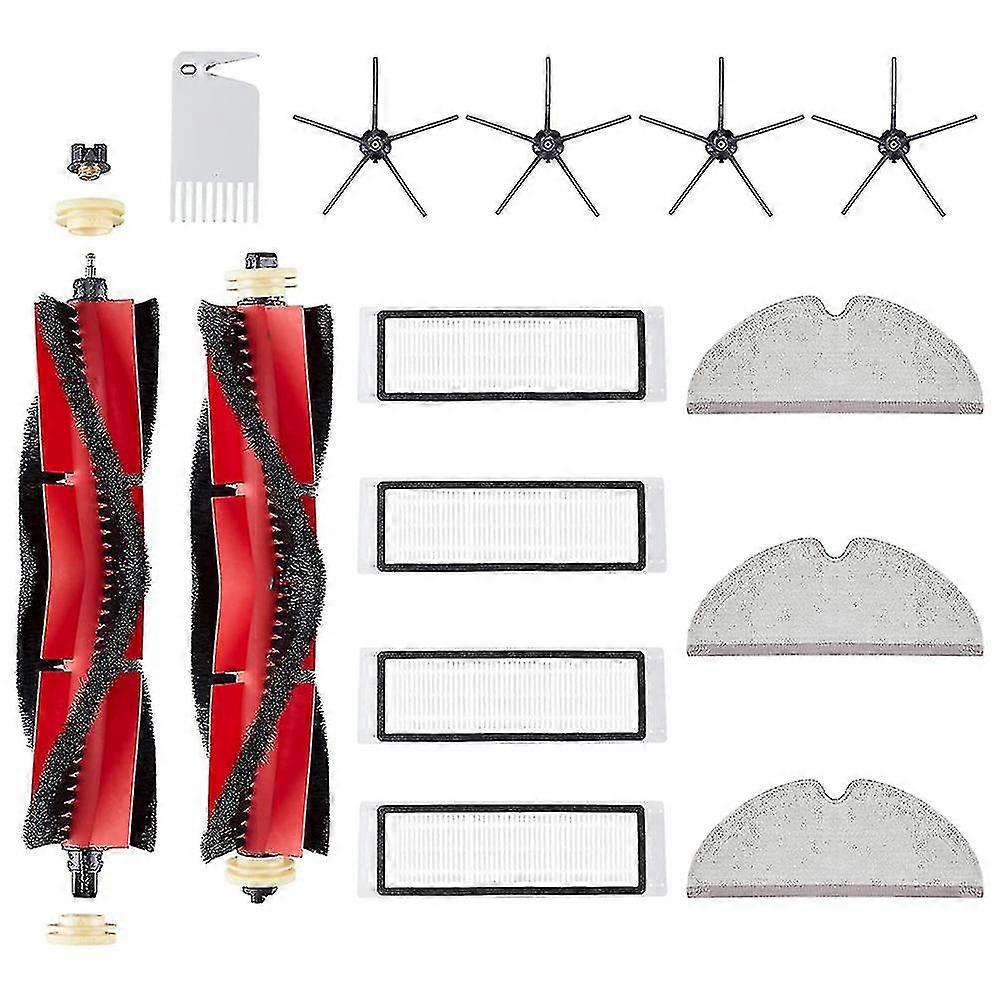14 Pcs Accessory Set For Xiaomi Roborock S5 S6 Pure S6 Maxv Black