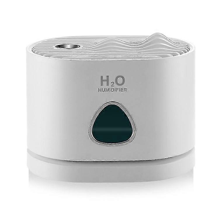 sanderguang--j3sanderguangsqt mini cool mist diffuser 2 spray modes 460ml quiet desktop humidifier with soft led light - white